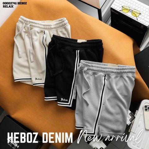 Quần short nam Heboz pique line 3M - 00002741