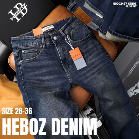 Quần jean nam Heboz dáng slim basic 088 - 00002437