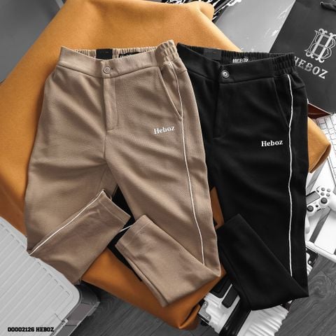 Quần dài nam Heboz pique dáng suông line 2M - 00002126
