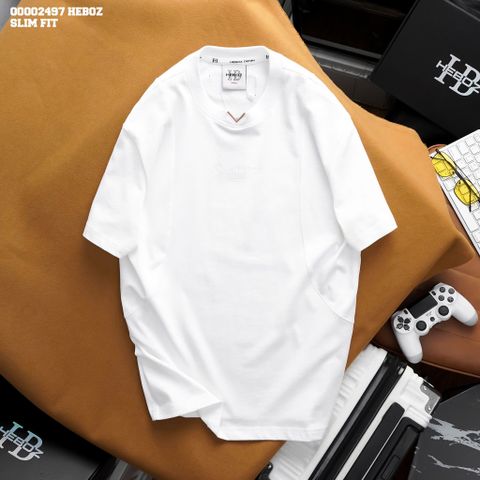 Áo thun nam Heboz basic nhấn V 3M - 00002497
