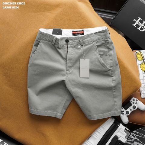 Quần short nam Heboz kaki classic 3M - 00002455