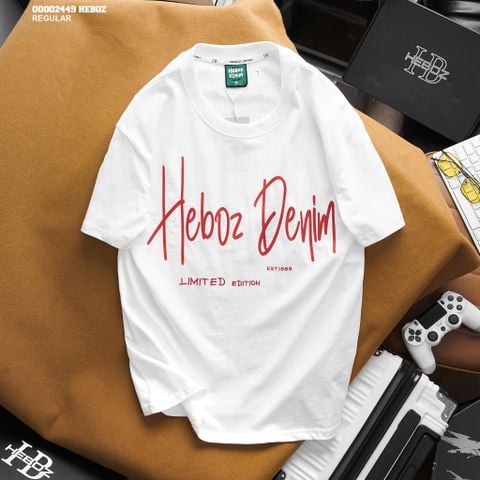 Áo thun nam Heboz print text ss 3M - 00002449