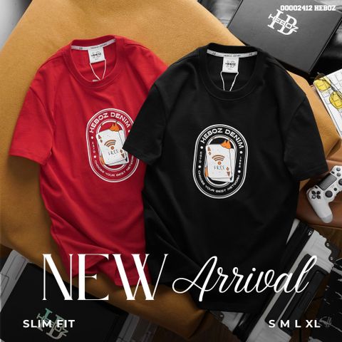 Áo thun nam Heboz print cards 2M - 00002412