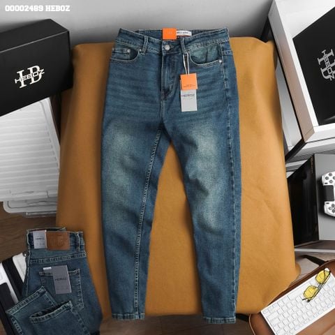 Quần jean nam Heboz basic dáng slim D102 - 00002489