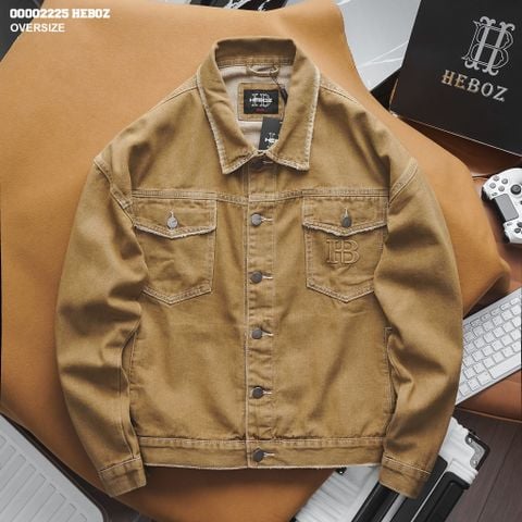 Áo khoác nam Heboz denim form oversize 3M - 00002225