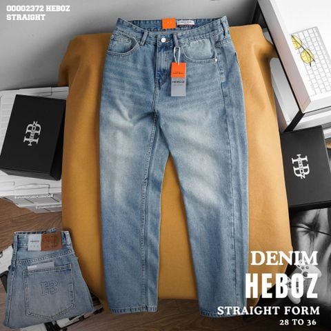 Quần jean nam Heboz dáng straight 070 - 00002372