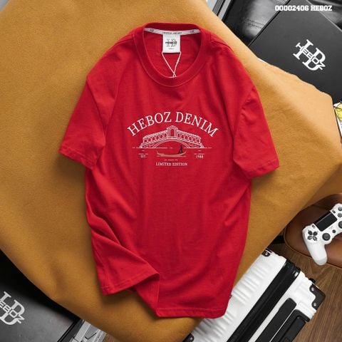 Áo thun nam Heboz print bridge 3M - 00002406