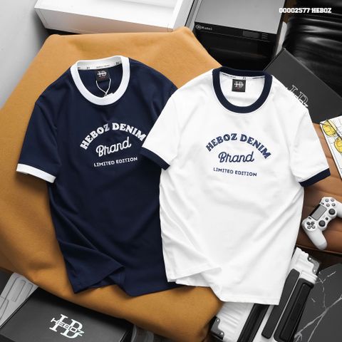 Áo thun nam Heboz thêu Brand 2M - 00002577