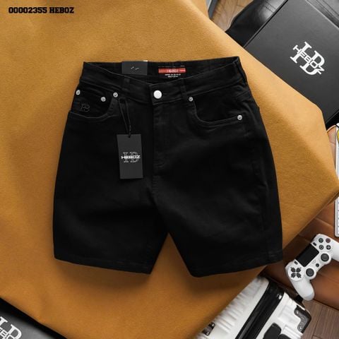 Quần short nam Heboz kaki jean 4M - 00002355