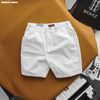 Quần short nam Heboz kaki cạp thun thêu 4M - 00002197