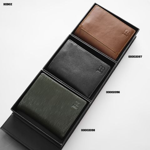 Ví da nam Heboz dáng đứng đen 01 - 00002096