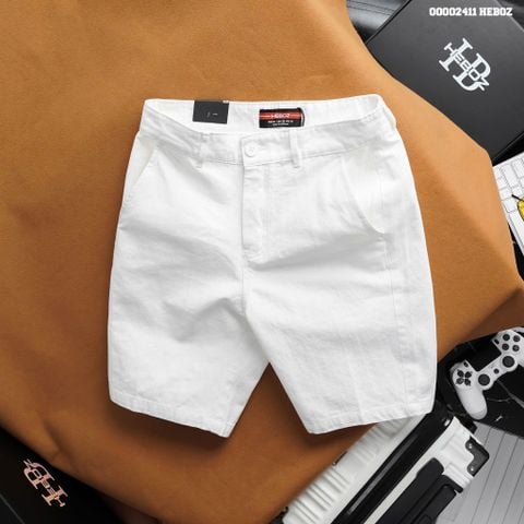Quần short nam Heboz kaki classic 4M - 00002411