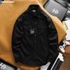 Áo sơ mi nam Heboz kaki classic pocket 4M - 00002216