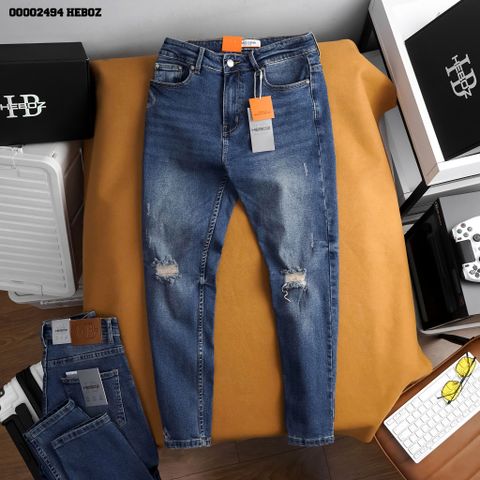 Quần jean nam Heboz basic dáng slim D103 - 00002494