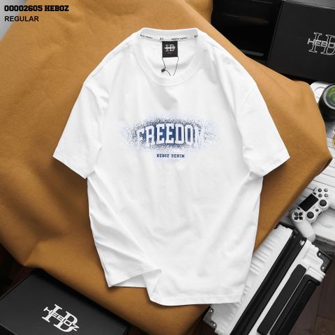 Áo thun nam Heboz print Freedom 2M - 00002605