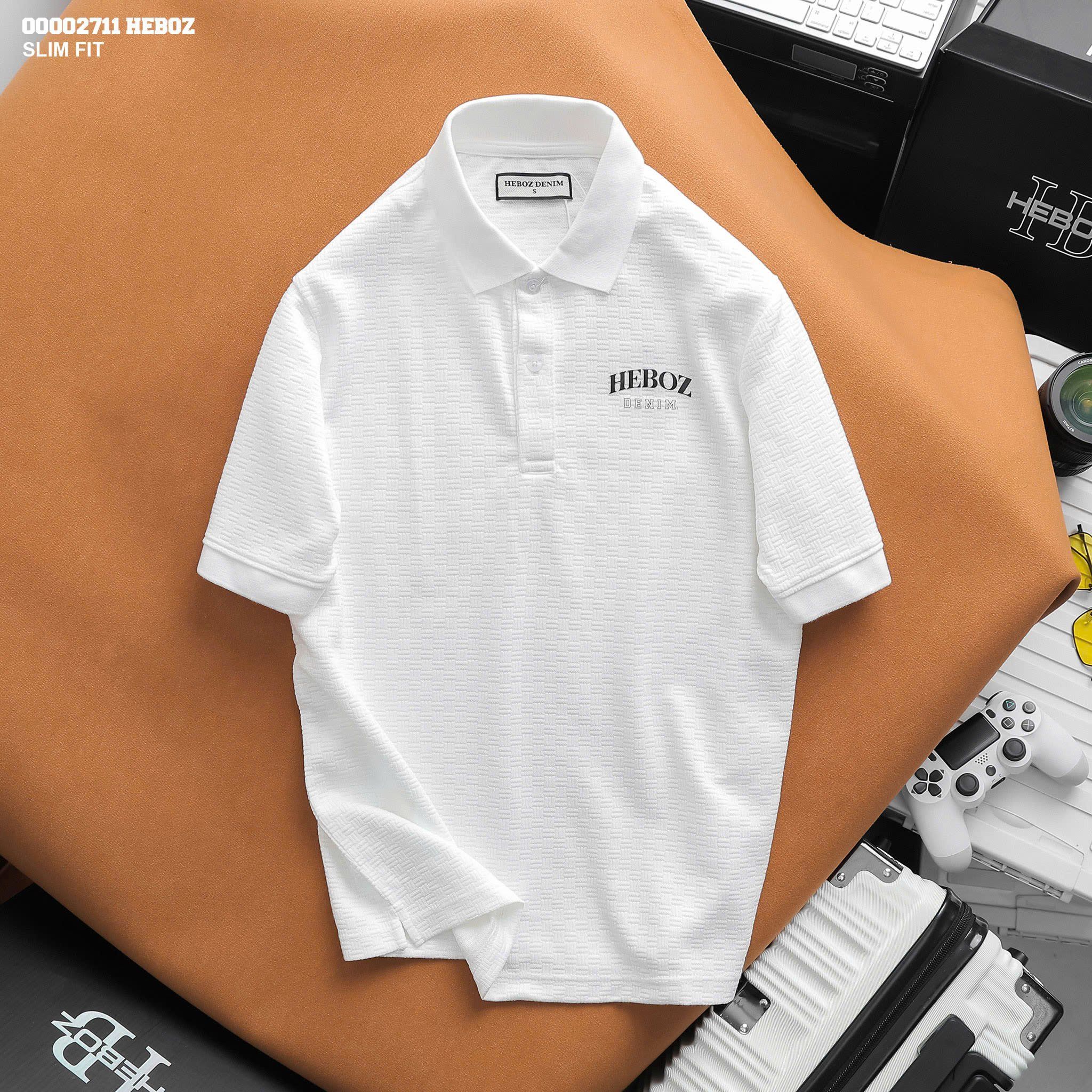 Áo polo nam Heboz dệt caro 3M - 000002711