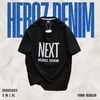 Áo thun nam Heboz print velvet Next (ĐEN) - 00002602