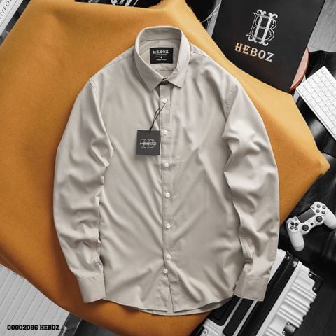 Áo sơ mi nam Heboz basic cotton 5M - 00002086