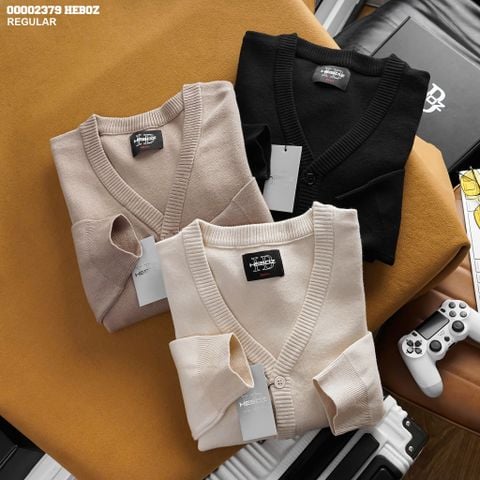 Áo len nam Heboz cardigan cao cấp 3M - 00002379