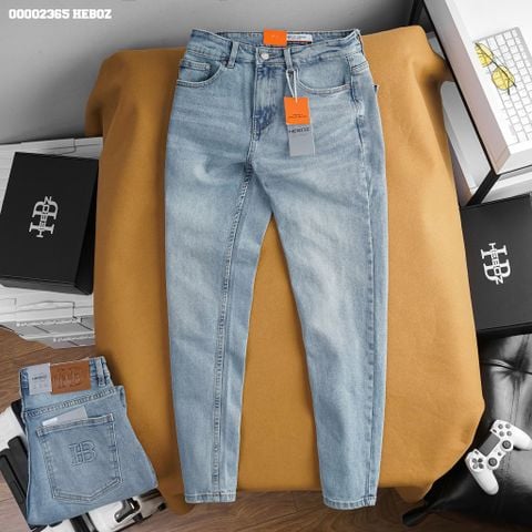 Quần jean nam Heboz dáng slim basic 071 - 00002365