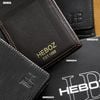Ví da đứng Heboz 06 (ĐEN PHỐI CHỈ) - 00002242