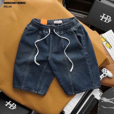 Quần short jean nam Heboz dáng relaxed fit S098 - 00002483