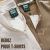 Áo thun nam Heboz cổ kiểu zip 2M - 00002521