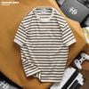 Áo thun nam Heboz sọc cotton 3M - 00002380