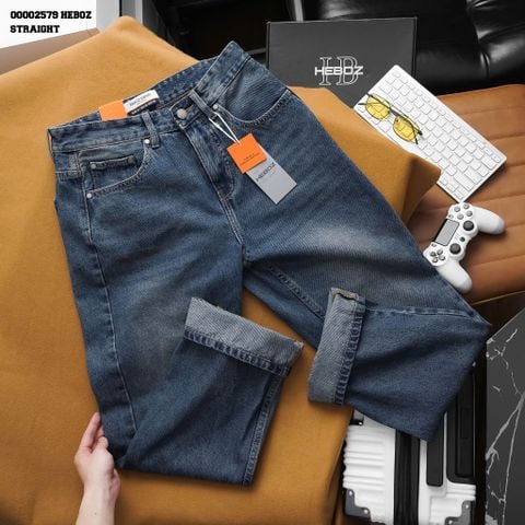 Quần jean nam Heboz dáng suông D002 - 00002579