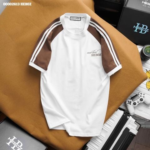 Áo thun nam Heboz raglan sọc vai 2M - 00002613