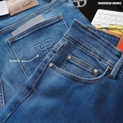 Quần jean nam Heboz basic dáng slim D-107 - 00002518