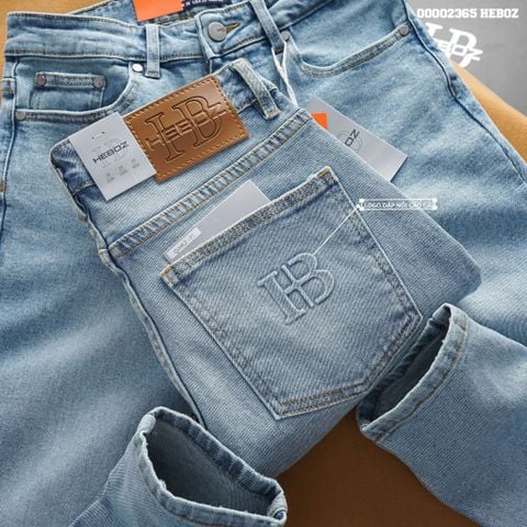Quần jean nam Heboz dáng slim basic 071 - 00002365