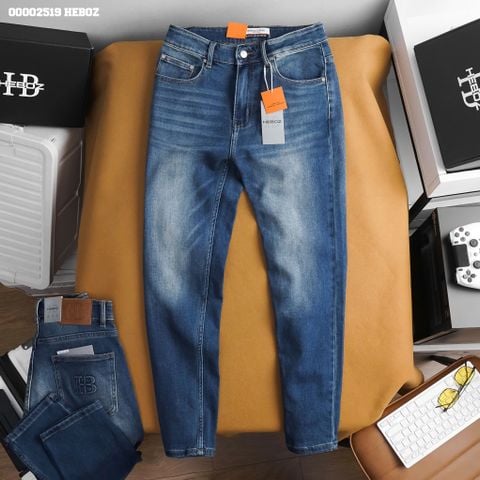 Quần jean nam Heboz basic dáng slim D-108 - 00002519