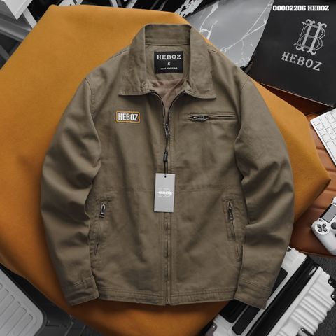 Áo khoác nam Heboz kaki Sticker 3M - 00002206