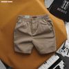 Quần short nam Heboz kaki cạp thun thêu 4M - 00002197
