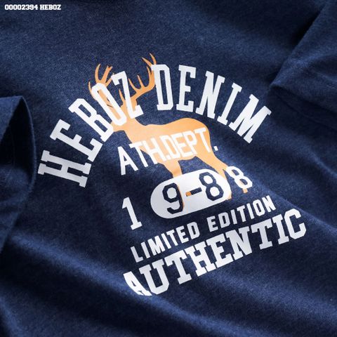 Áo thun nam Heboz season 1988 (NAVY) - 00002394