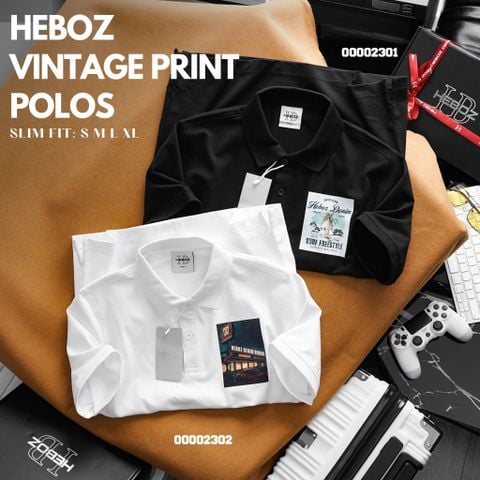 Áo Polo nam Heboz Parking (White) - 00002302