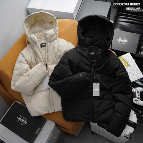 Áo khoác nam Heboz phao trần bông có mũ 2M - 00002341