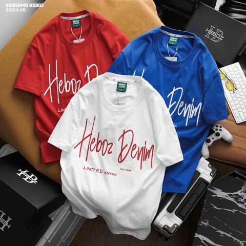 Áo thun nam Heboz print text ss 3M - 00002449