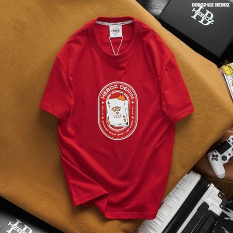 Áo thun nam Heboz print cards 2M - 00002412