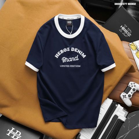 Áo thun nam Heboz thêu Brand 2M - 00002577