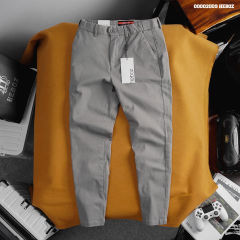 Quần kaki nam Heboz dáng slim cạp chun ẩn 4M - 00002009