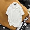 Áo polo nam Heboz cổ V logo thêu 4M - 00002523