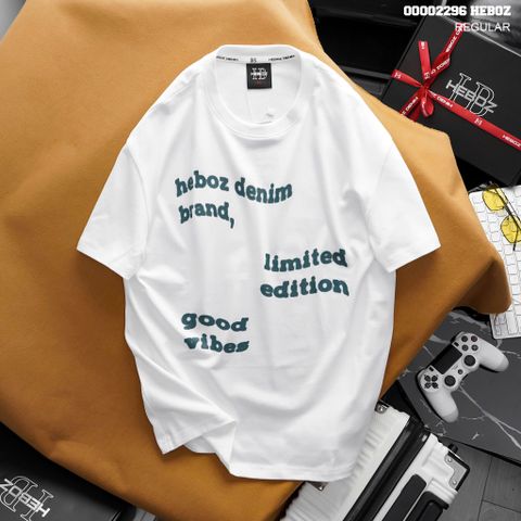Áo thun nam Heboz in hiệu ứng blur 2M - 00002296