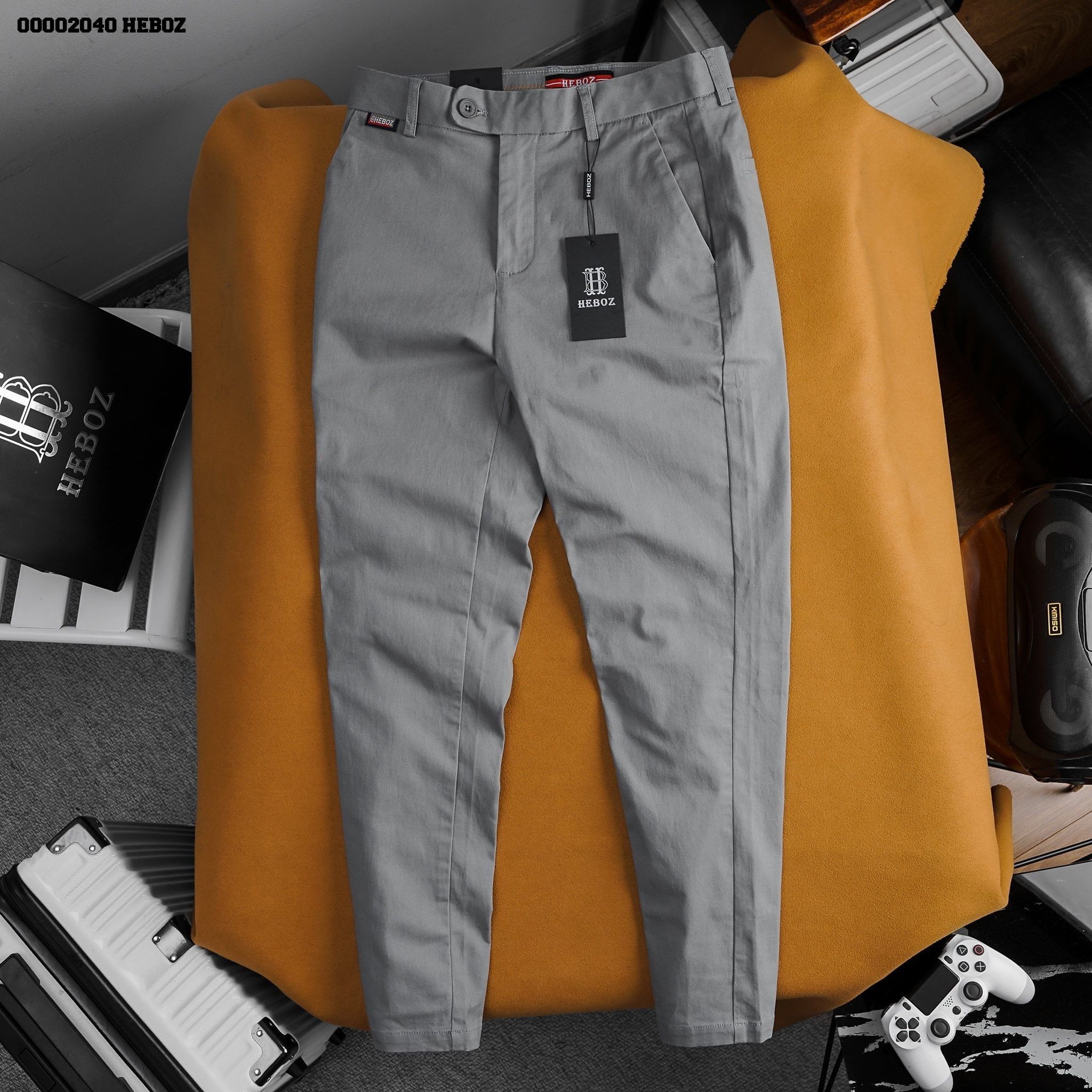 Quần dài nam Heboz kaki 1 4M - 00002040