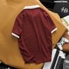 Áo polo nam Heboz cổ V logo thêu 4M - 00002523
