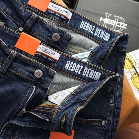 Quần jean nam Heboz dáng slim rách 085 - 00002429