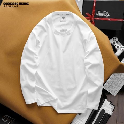 Áo thun nam Heboz basic dài tay 3M - 00002240