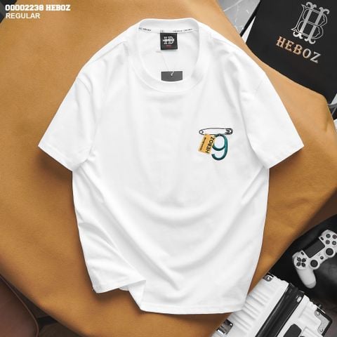 Áo thun nam Heboz thêu Nine 2M - 00002238