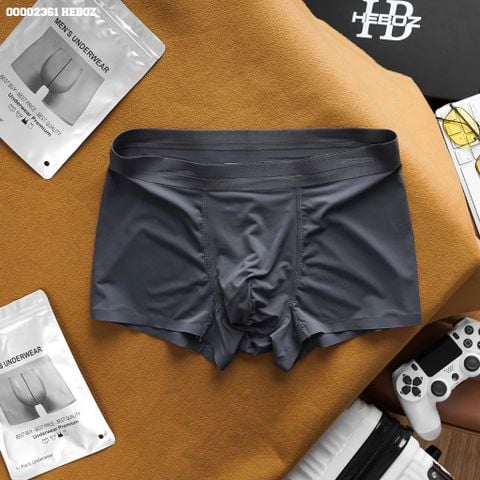 Quần boxer nam Heboz thun lạnh trơn 3M - 00002361